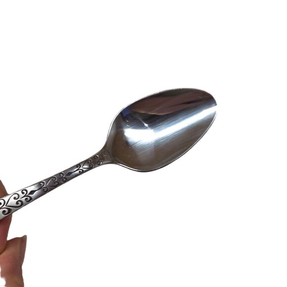 UNUSED Interpur INR2 Spoon Lot x2 Teaspoon Soup Tablespoon Discontinued Vtg - Picture 5 of 7